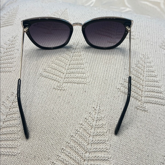 Quay Australia Black Cat-Eye Sunglasses with Gradient Purple Lenses main image 5